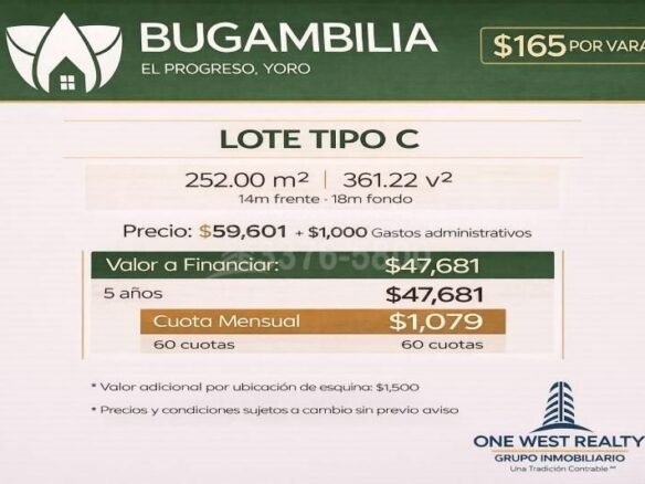 Residencial Bugambilia | Lotes en Venta en El Progreso, Yoro