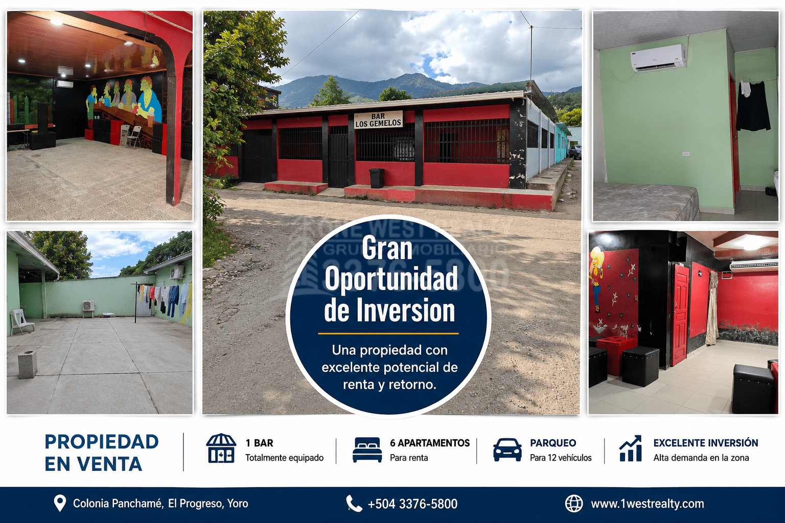 Gran Oprtunidad de Inversion Bar-Restaurante y 6 apartamentos