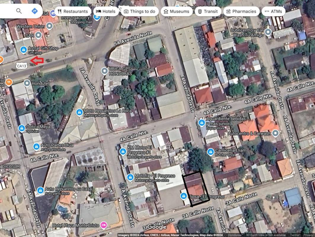 venta de propiedad en area comercial en el progreso yoro