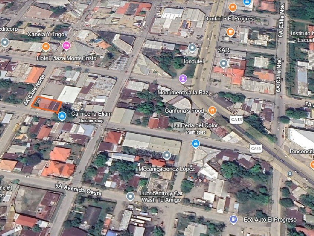 Prime Commercial Corner Lot | 6,049 SF | Development Opportunity in El Progreso, Honduras